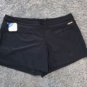 Black quick dry athletic/swim shorts